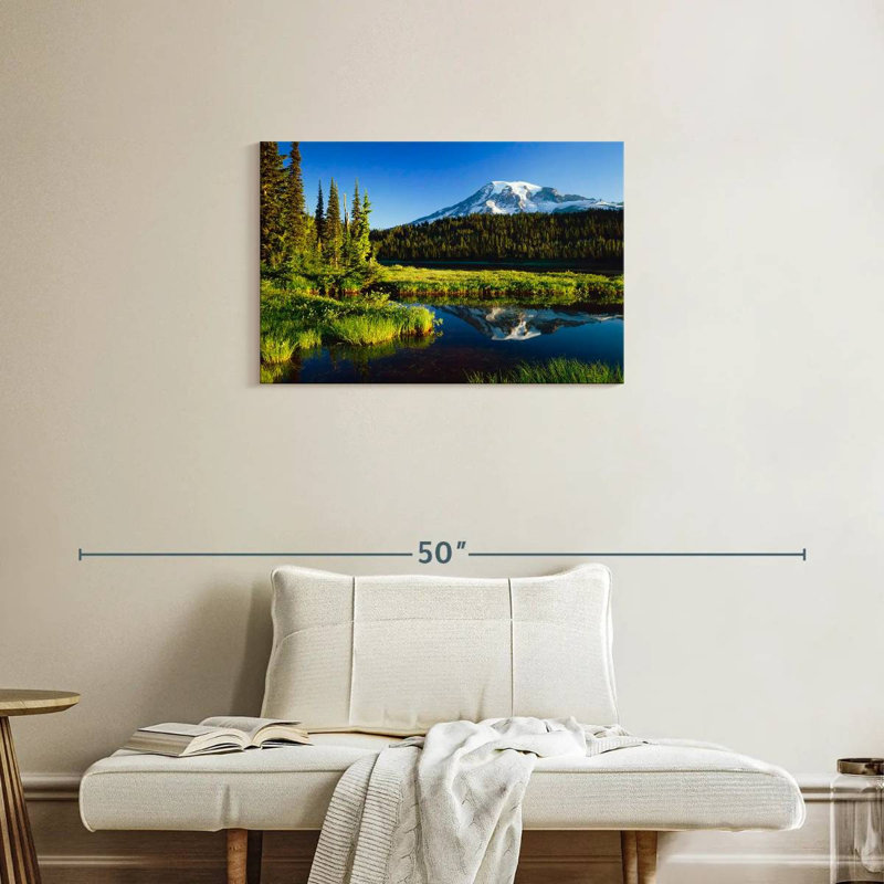 Alvord Mt. Rainier Reflection, H 20 po x l 30 po