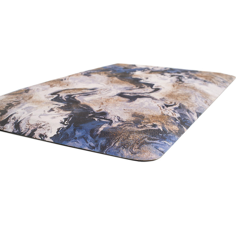Contemporary Abstract Cushioned Anti Fatigue Standing Kitchen Mat, 18" x 30"