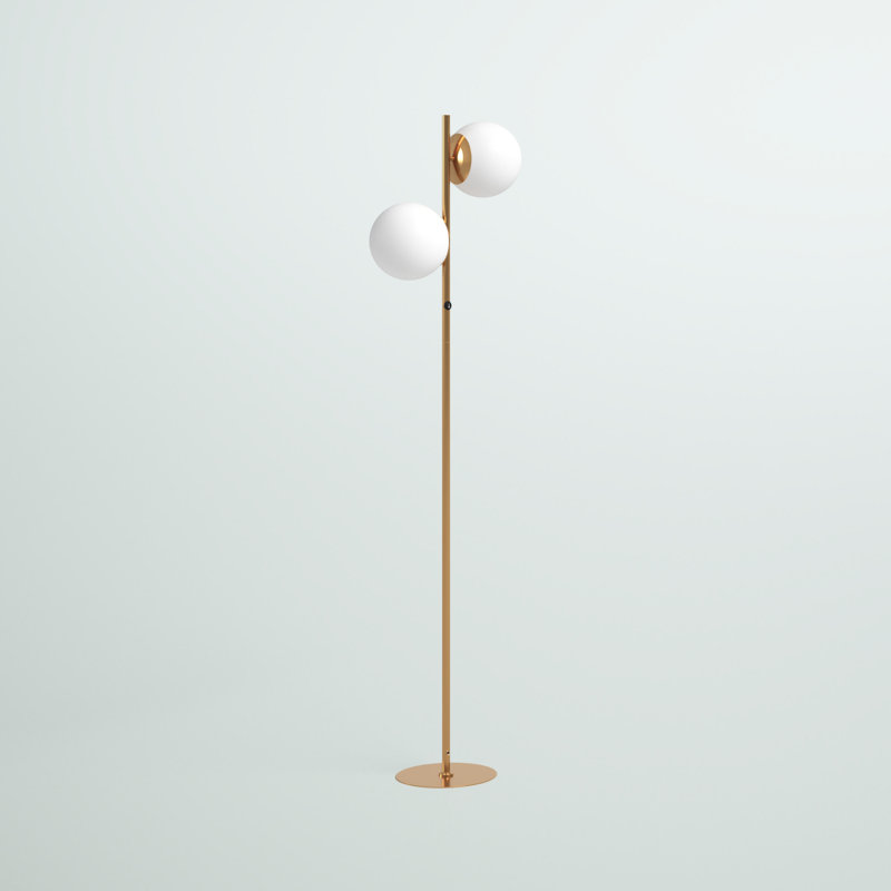 Skipworth 66.75'' Tree Floor Lamp, Aged Brass