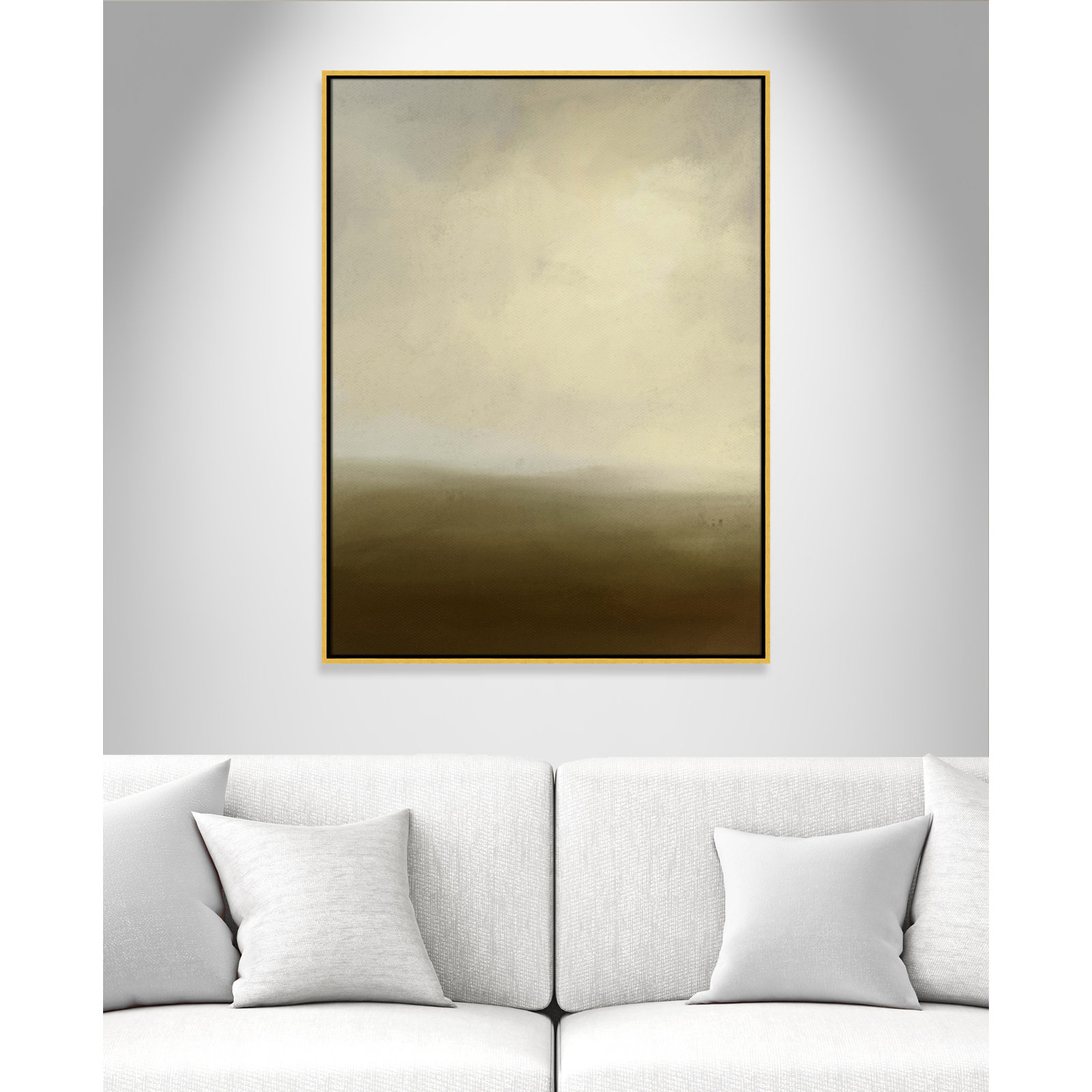 The Moors, 31.5" W x 41.5" H, Gold