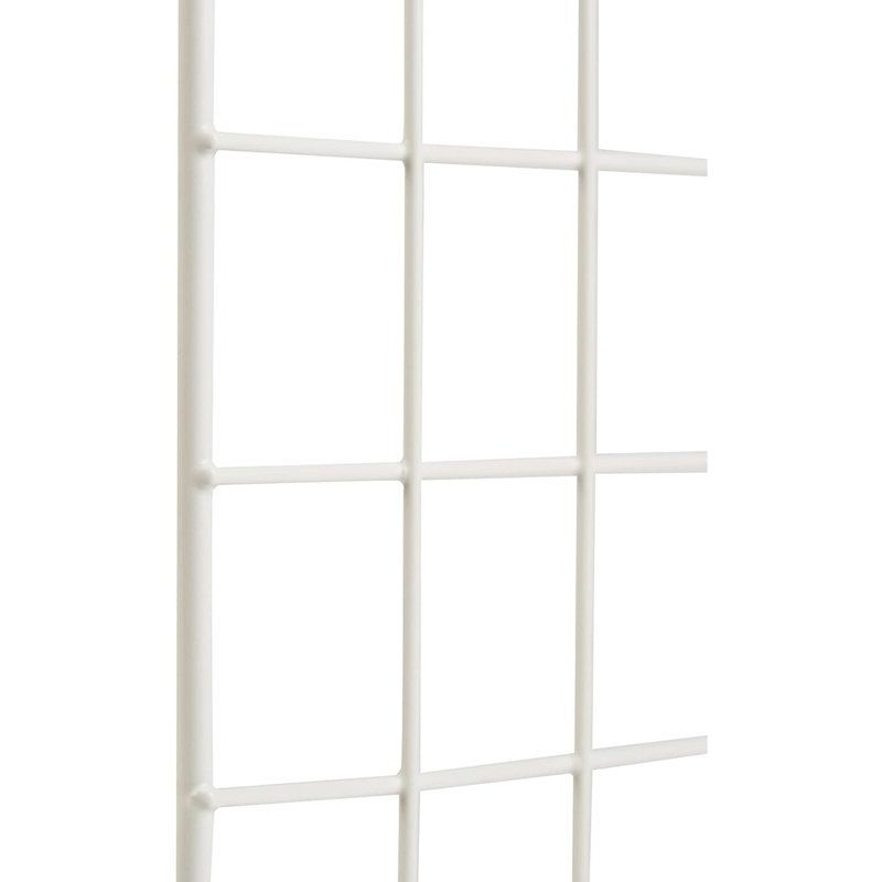 6 tablettes de rangement grillagées en treillis - Blanc - Organisateur de cubes empilables pour placard, chambre à coucher ou bureau