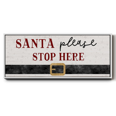 Santa Stop - toile encadrée