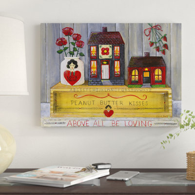 « above all be amour », reproduction d’impression sur toile tendue