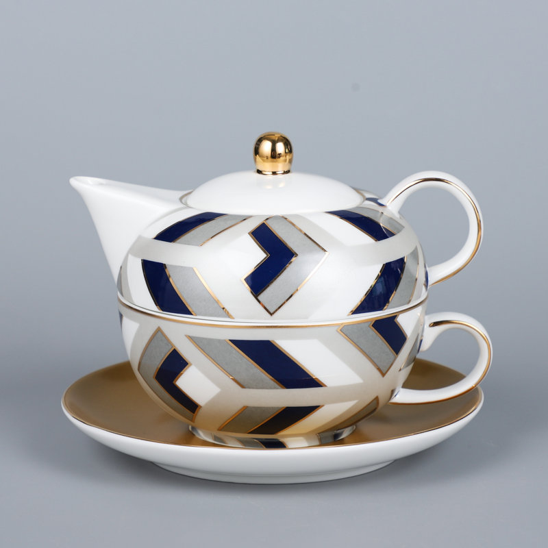 Elegance In Porcelain Tea Service - Tea For One Tea Set