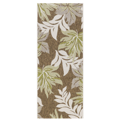 Bay Isle Home™ Leavitt Garden Design Green Indoor/Outdoor Area Rug ...