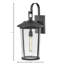 Lanterne murale d'extérieur en verre grainé noir Cocci-236673653