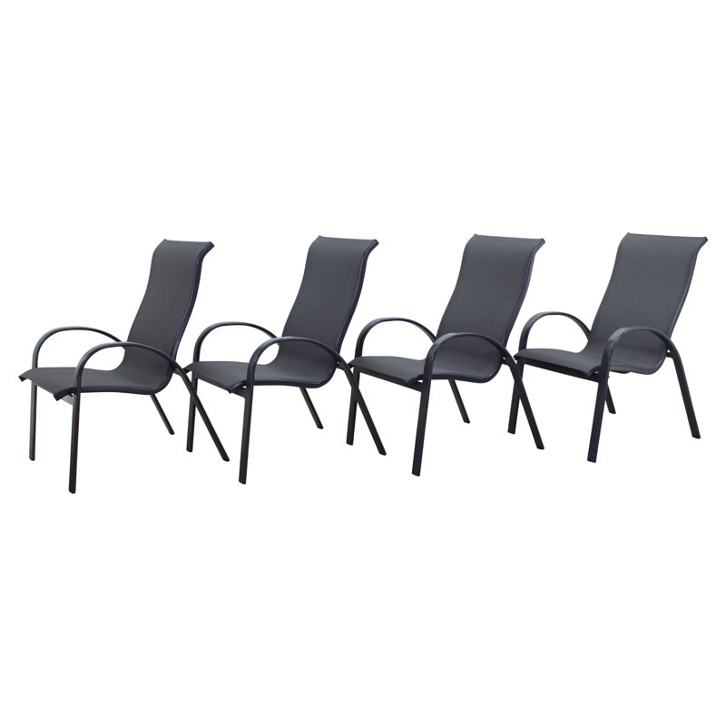 Fauteuil de patio empilable Abbie-Lea