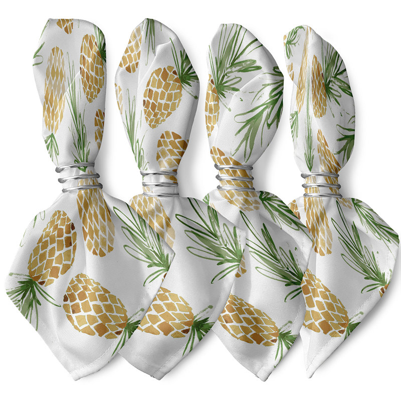 Murcia Polyester Floral Square Napkin
