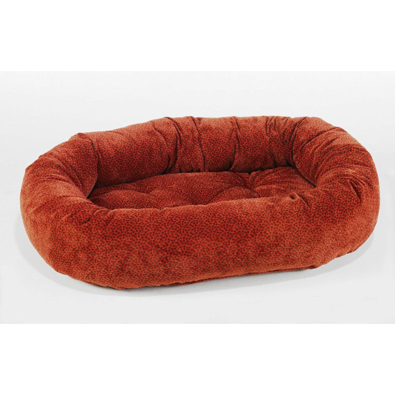 Lit pour chien impression donut, Moyen (l 35 po x P 27 po x H 6 po), Os cerise