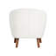 Chaise d'appoint Mid-Century moderne en chenille 1pc-458199381
