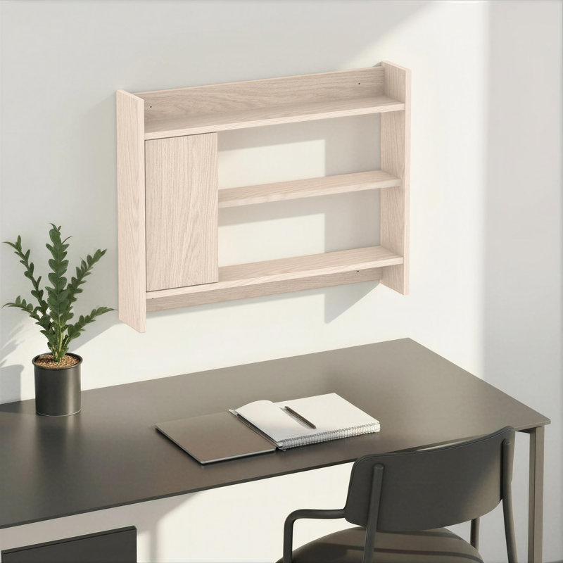 3 Piece Floating Shelf, Sonoma Oak