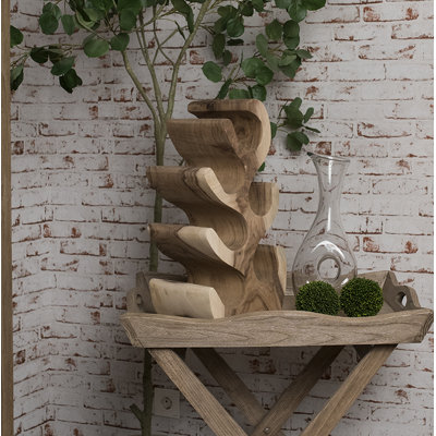 Hay Solid Wood Tabletop Wine Bottle Rack in Brown