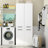 White Bathroom Laundry Cabinet With Strong Storage