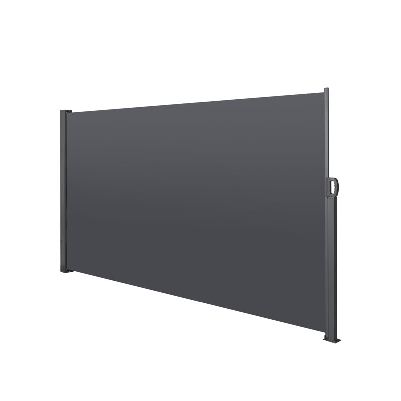 Sunny Yard D Polyester Cover Retractable Patio Awning, 62.99" H x 118.1" W x 1.58" D