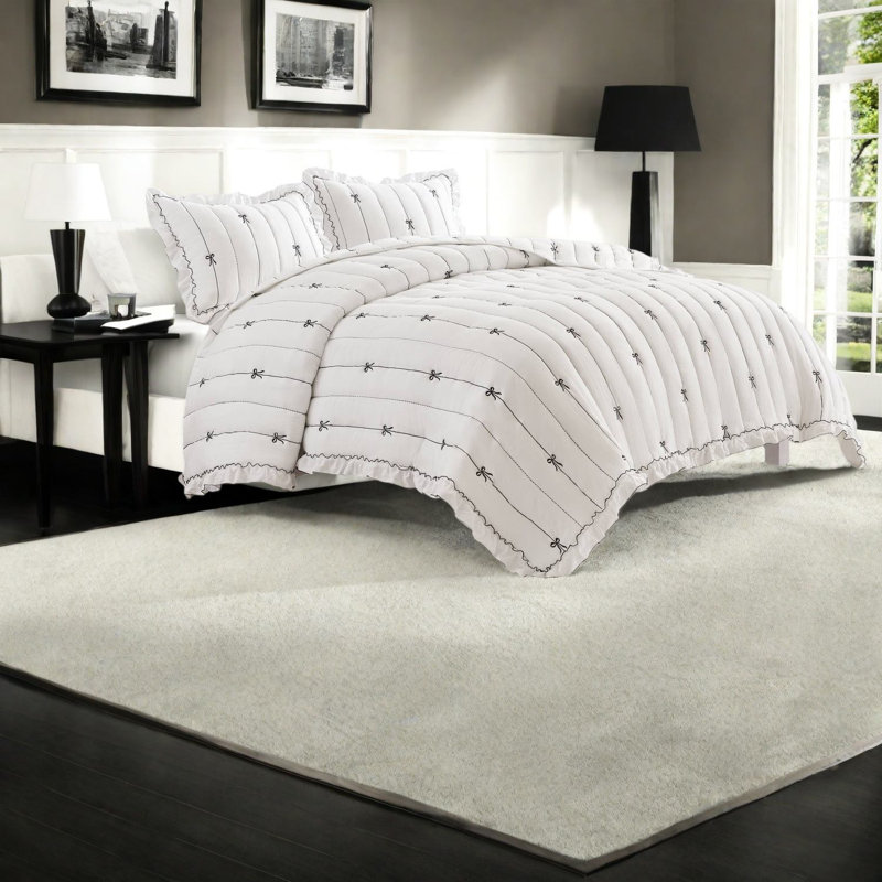 Ensemble de literie Youthful Romance, en microfibre confortable, idéal pour les chambres confortables
