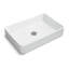 Lavabo vasque de salle de bain rectangulaire en porcelaine blanche 24 x 16 po Ruvati