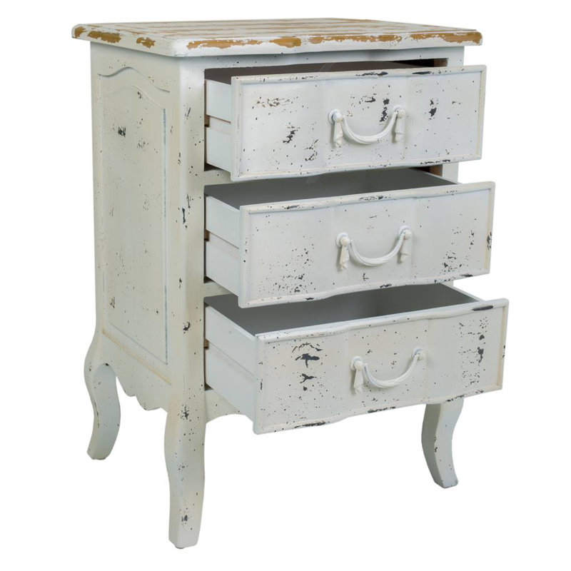 Fontes 50cm W Solid + Manufactured Wood Bedside Table