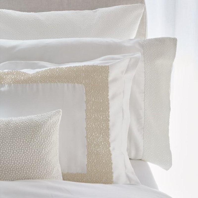 Pearls 100% Cotton Sateen Shams, Standard