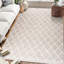 Tapis ivoire délavé à la machine Lusko Tessa-378122973-346992000