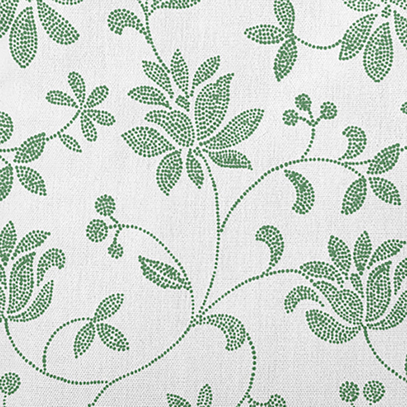 Floral Outdoor Reversible Throw Pillow, Green