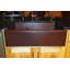 33" Hammered Copper Apron Front 30/70 Double Basin Kitchen Sink with Short 5" Divider