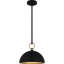 Luminaire suspendu noir mat à 1 lumière Cleo