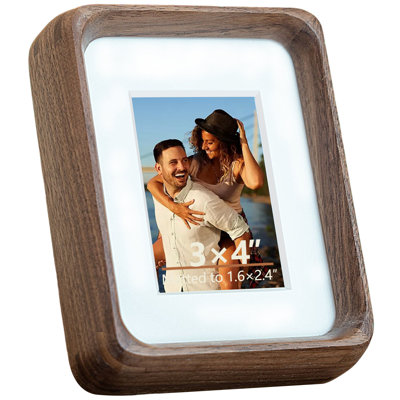 Solid Wood Round Corner Table-Top Picture Frame