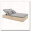 Double chaise longue d'extérieur en rotin d'extérieur avec dossier et siège réglables en osier-768186131