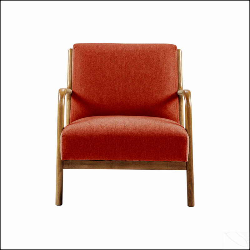 Spice Polyester Lounge Chair With 4 Legs, For Reading, Resting, And Entertaining Guests In Any Living Space., Spice