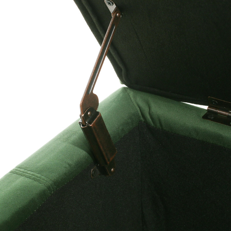 Fashionable Retro - Rangement en velours doux revêtu de tissu fonctionnel, Vert rétro