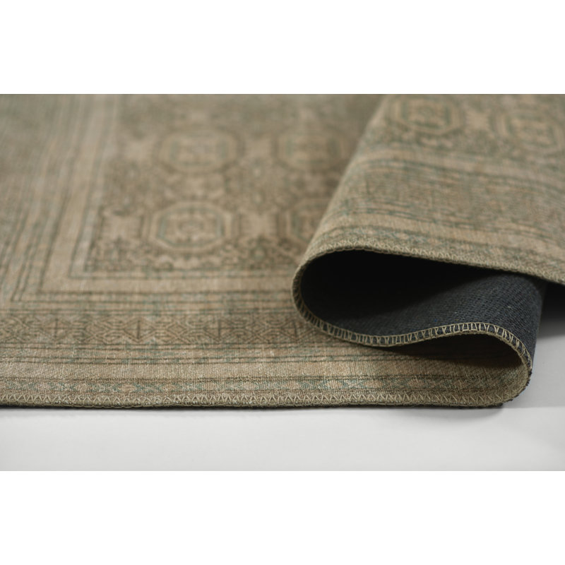 Erin Gates by Momeni Dorset Warren Polyester Green Area Rug, Runner 2'3" x 7'6"