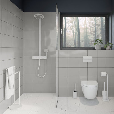 Freestanding toilet brush