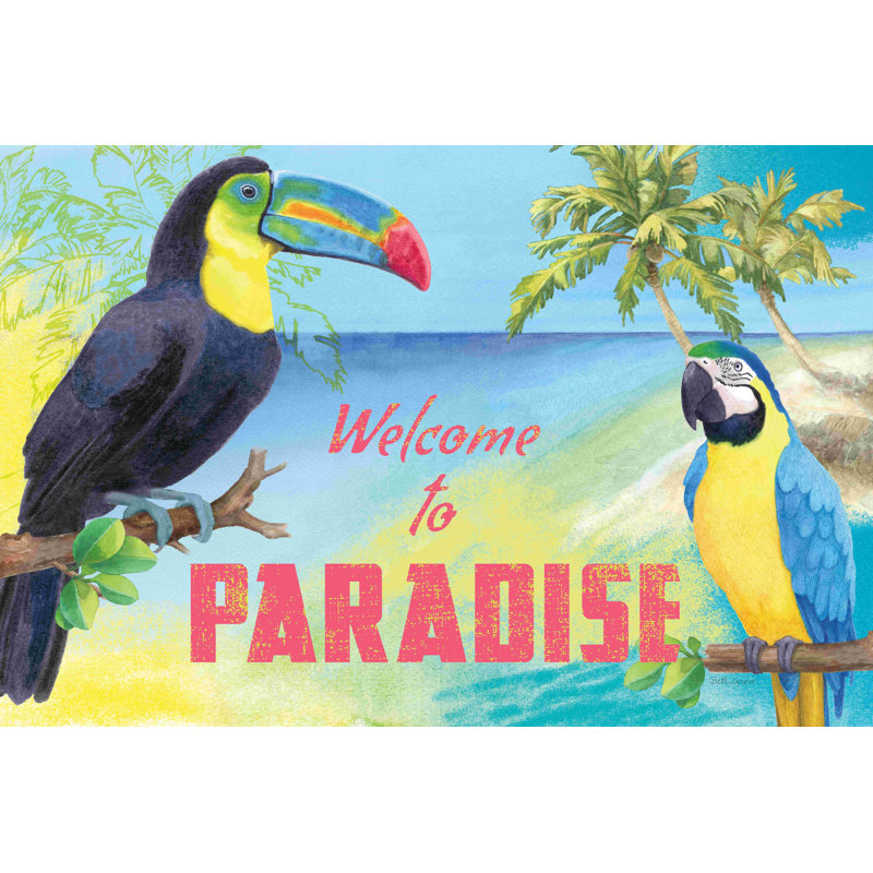 Toucan Island Time, H 12 po x l 18 po