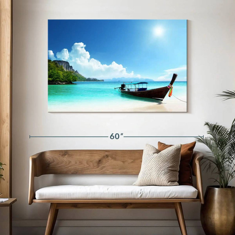 Bateau Mehar Poda Island, H 32 po x l 48 po