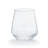 Hammered Libbey Base All-Purpose Stemless Wine Glasses