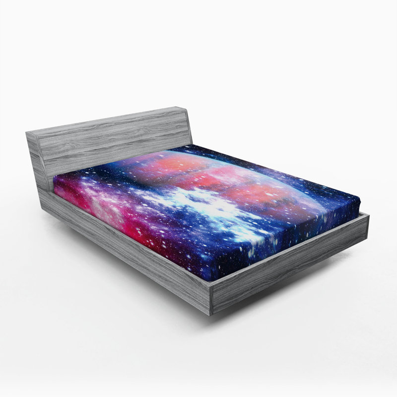 Microfiber Abstract Fitted Sheet, Full Fitted Sheet