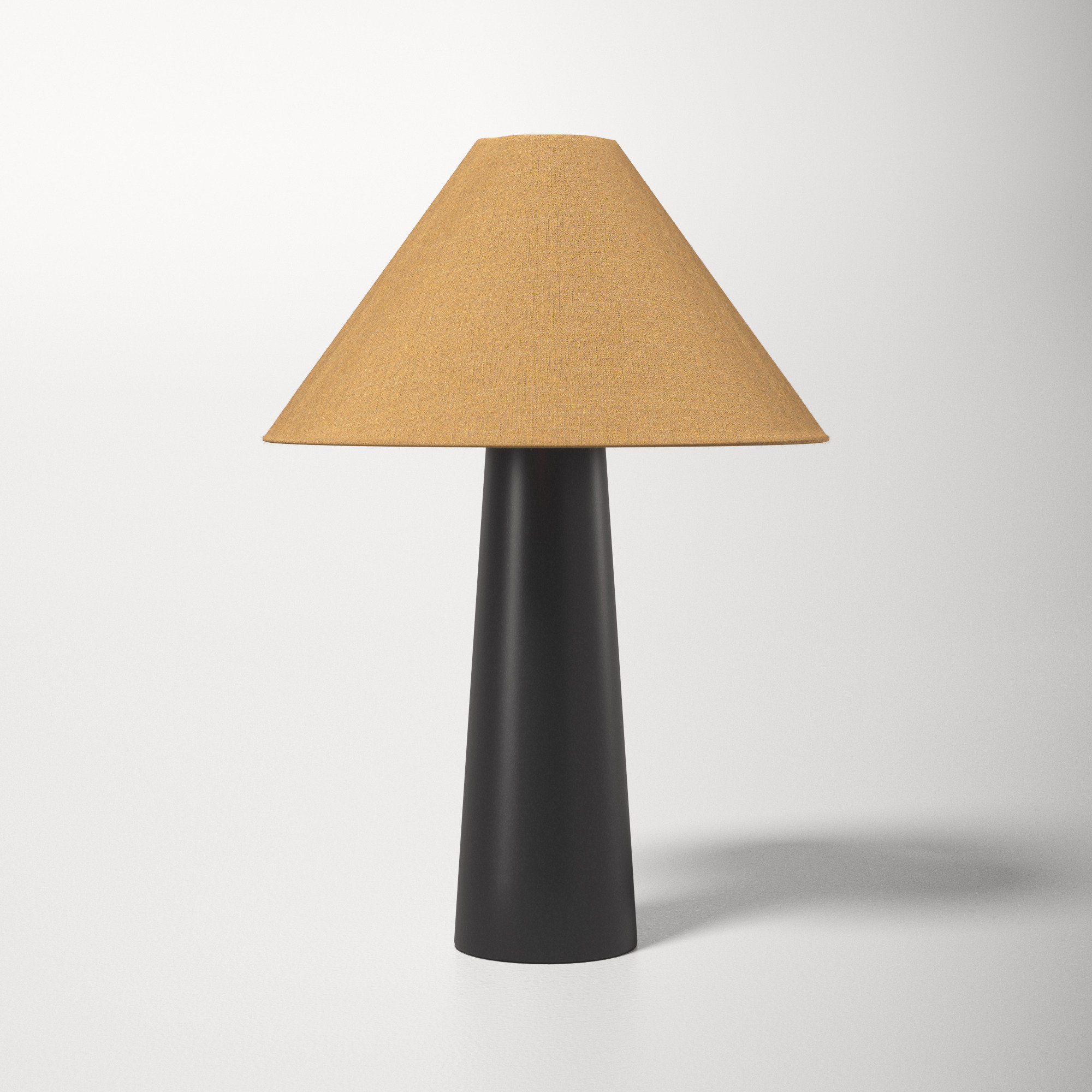 Payson Metal Table Lamp, Black, Mustard
