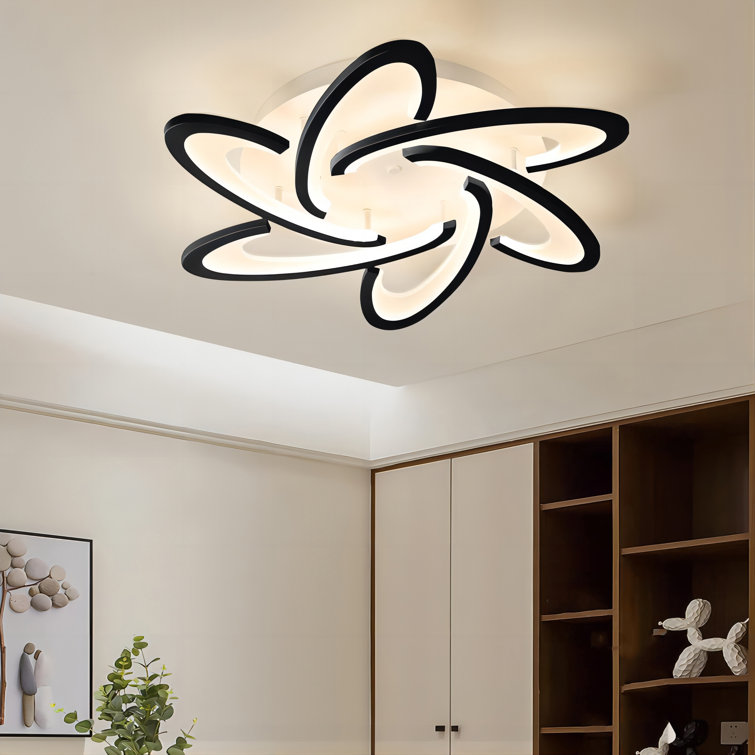 Modern 6 - Light 25.2" Acrylic LED Flush Mount