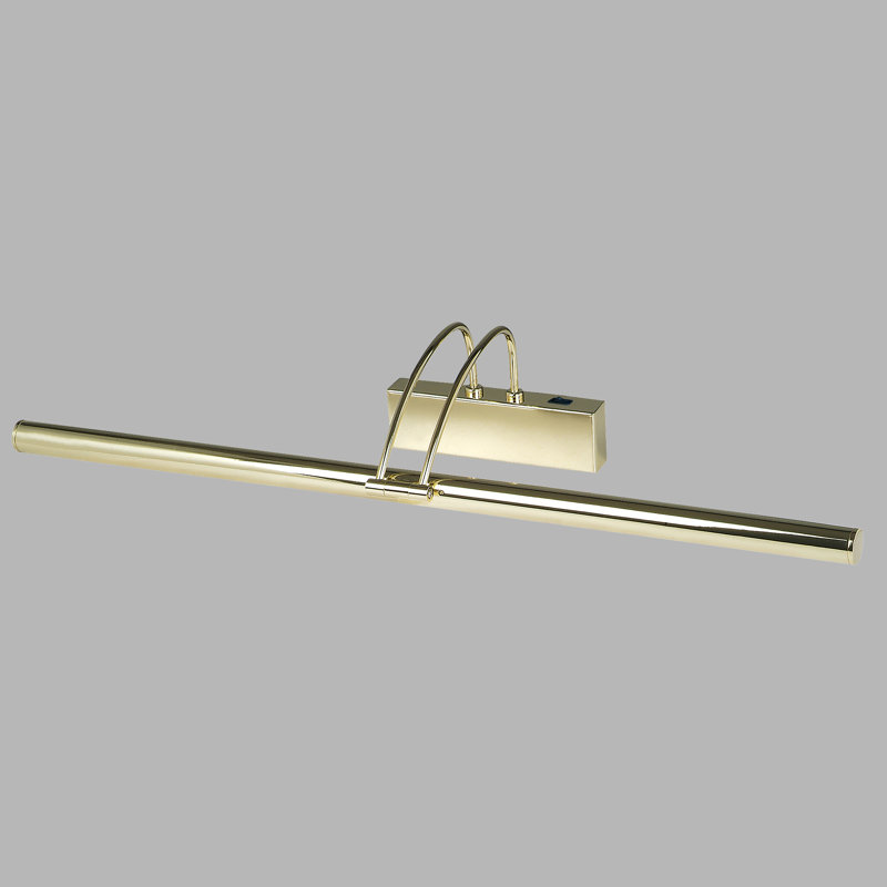 1 -Light Hardwired LED Wall Mounted Picture Light, Polished Brass