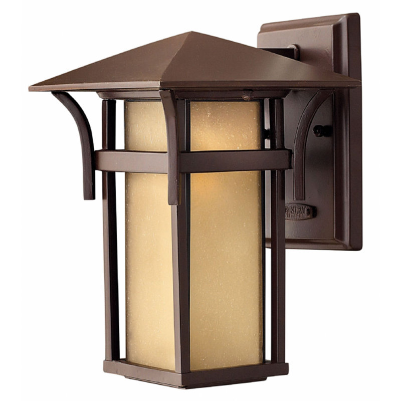Harbor Outdoor Wall Lantern, Anchor Bronze, Non-Energy Saving/Non-Dark Sky, 10.5" H x 7" W