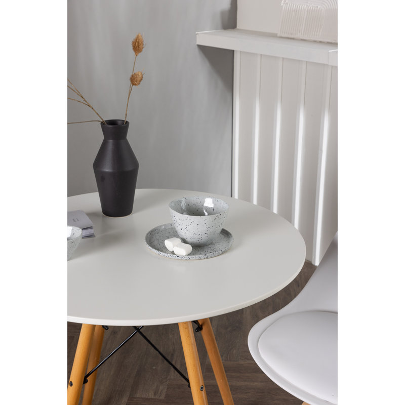 Morley 2 - Person Dining Set, White, White