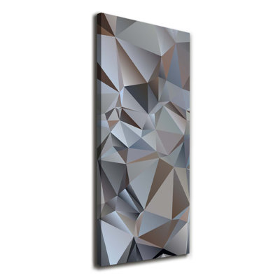 Abstraction triangles 1 Piece Wrapped Canvas Wall Art