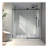 frameless one fixed and one shifted Shower Door, 70MM 304 stainless steel large pulleys with adjustable soft closing function,with nano easy cleaning and stick explosion-proof menbrance
