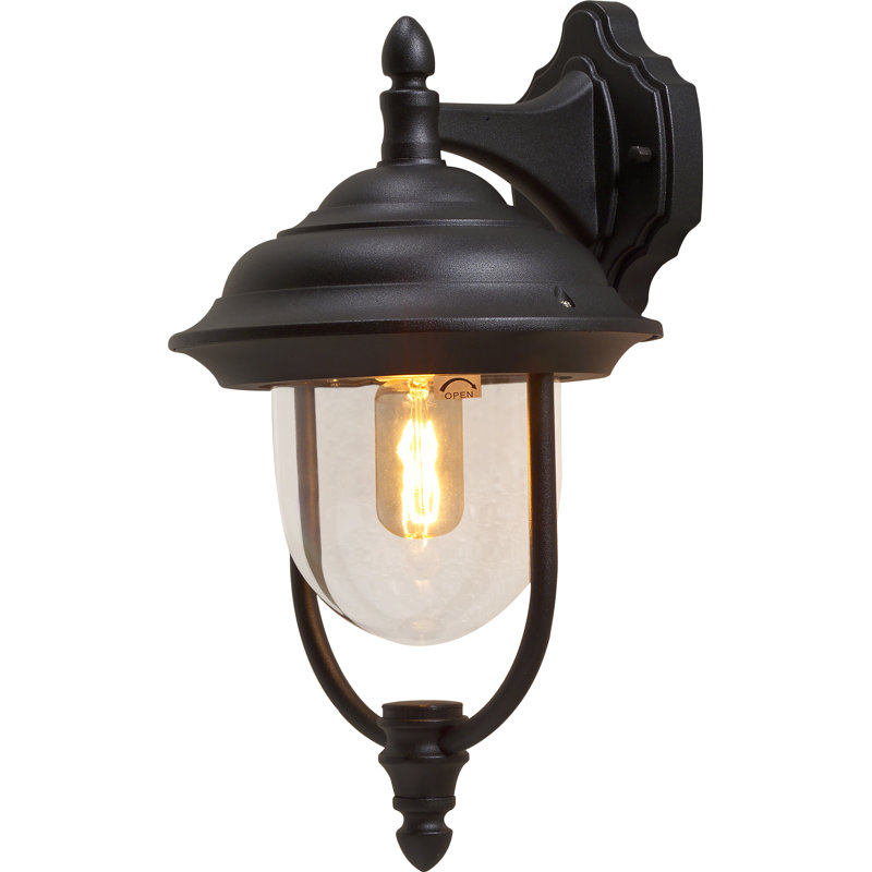 Parma Outdoor Wall Lantern, Black