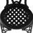 All-Weather Cast Aluminum 5 Dining, Black, Comfortable Tabletop Dining In Aluminum, Black Frame,-2012150503