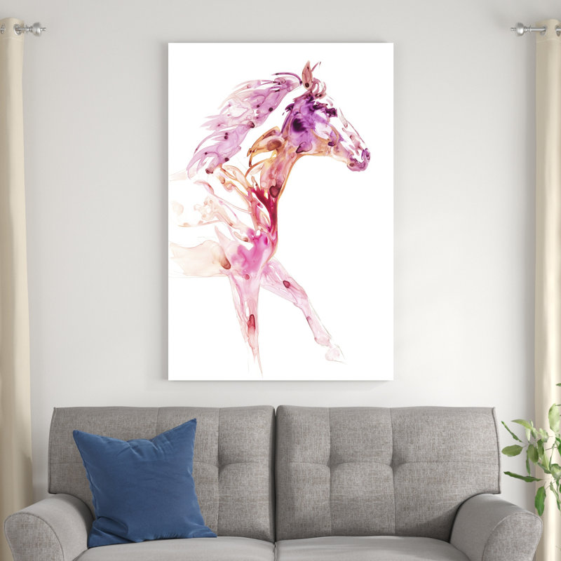 Grenat cheval IV, H 48 po x l 32 po x P 1,25 po