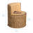 ECR4Kids SoftZone Tree Log Chair, 12in, Flexible Seating, Chocolate