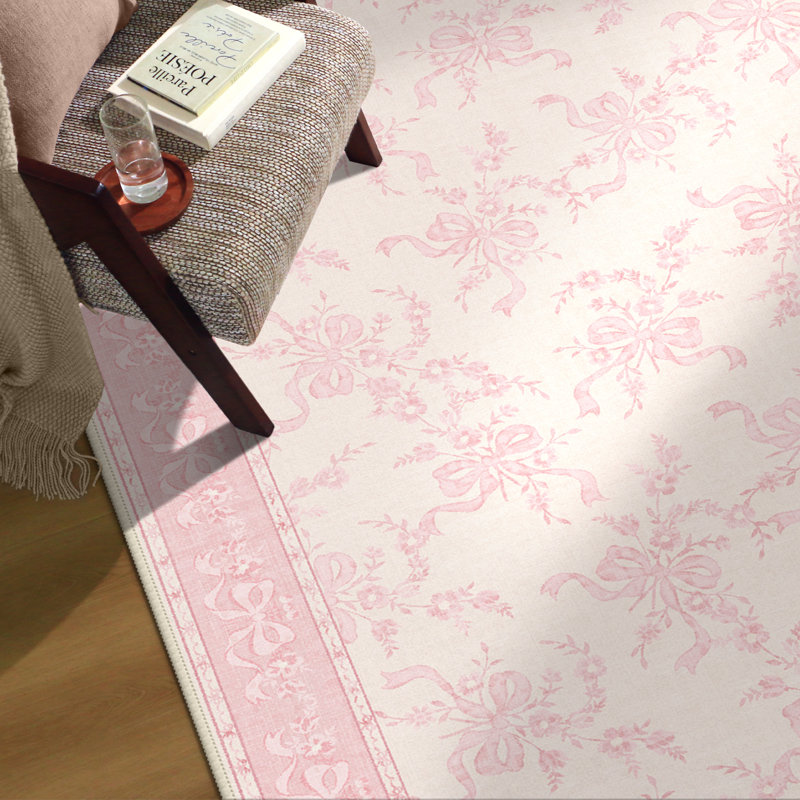 Tapis rose / beige Atascadero, Rectangle 6 pi x 9 pi
