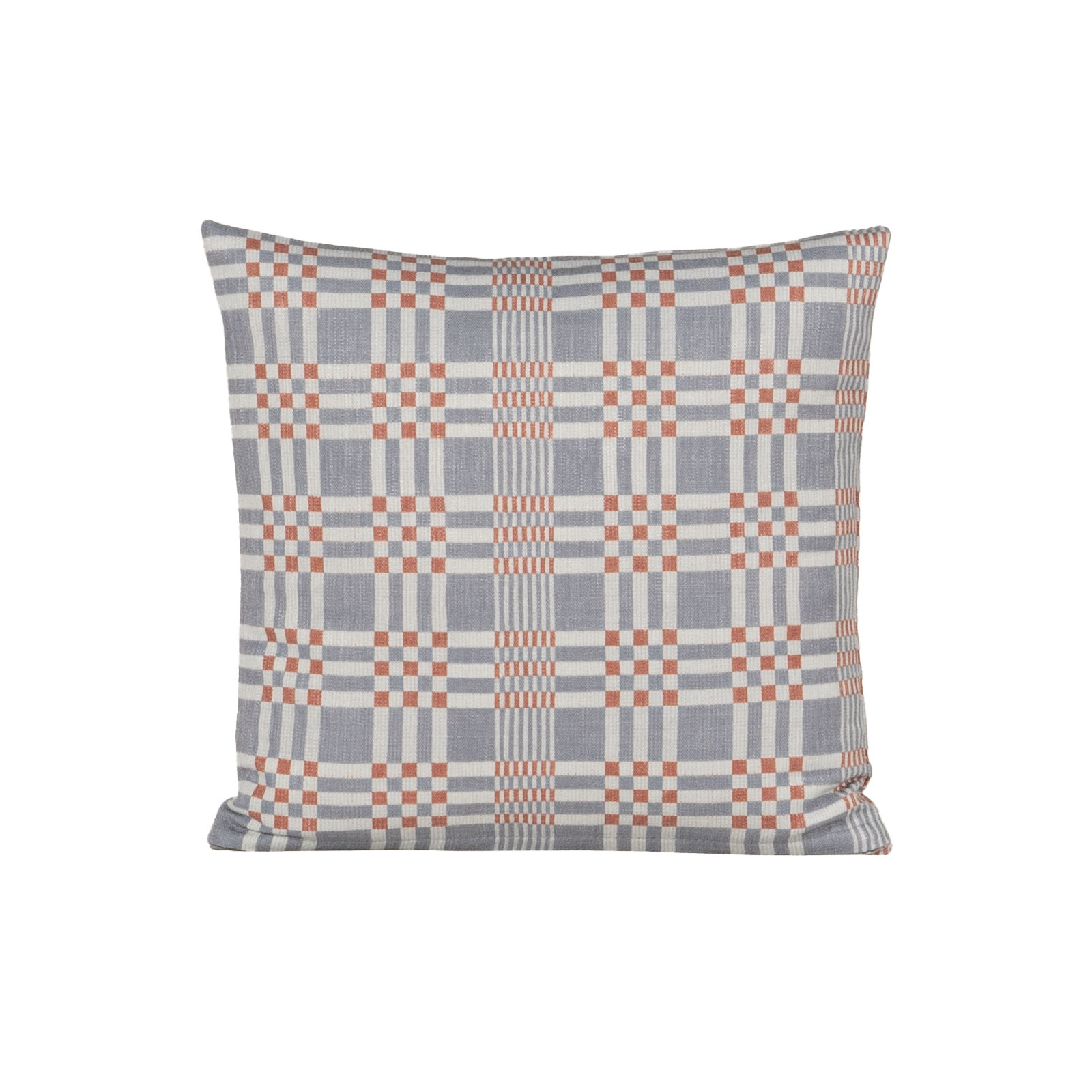 Modular Print Accent Pillow, Feather, Blue, Square 18"