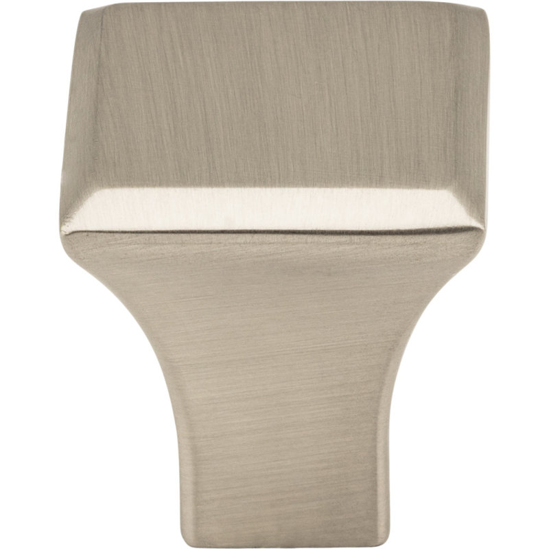 Marlo Square Knob, Satin Nickel, 1 1/4″